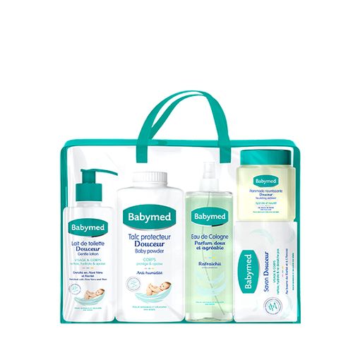 Dream Cosmetics BABYMED SETS (Talc Powder, Nourishing Lotion, Eau De  Cologne, Gentle Soap, Gentle Wipes) - Turbocart - Free Same Day Delivery  Shopping