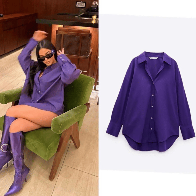 Purple Zara Oversized Formal Shirt - Turbocart - Free Same Day Delivery  Shopping