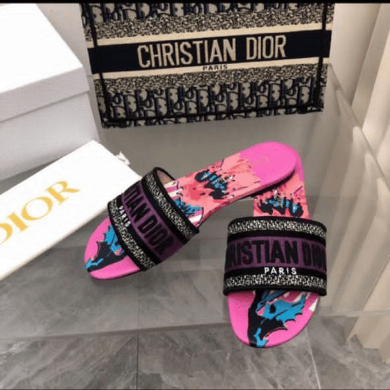 dior slippers pink
