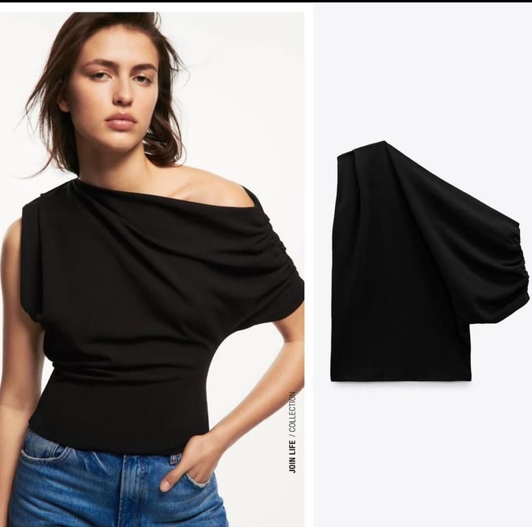 High Quality Zara Asymmetric Top For Ladies - Turbocart - Free Same Day  Delivery Shopping