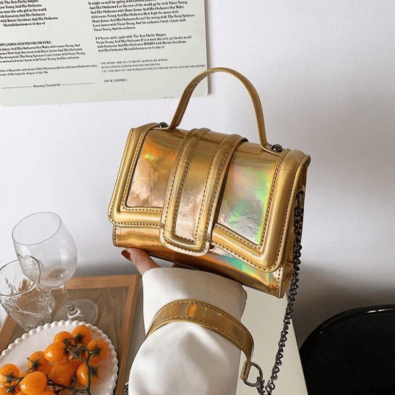 Zara Irisidence Glossy Mini Bag Gold Turbocart Free Same Day Delivery Shopping