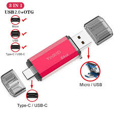 YingHD 3 In 1 32GB OTG USB Flash Drive For Type C PC Android Blue -  Turbocart - Free Same Day Delivery Shopping