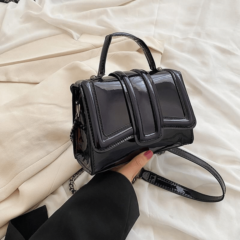 Zara Irisidence Glossy Mini Bag Black - Turbocart - Free Same Day ...