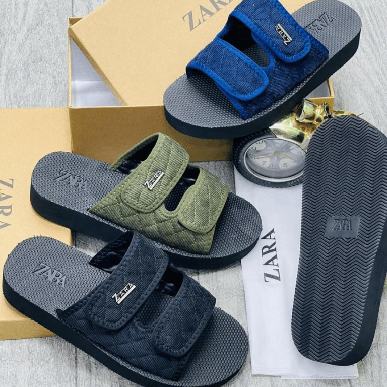 Classic Zara Double Belt Slides for men - Turbocart - Free Same Day  Delivery Shopping