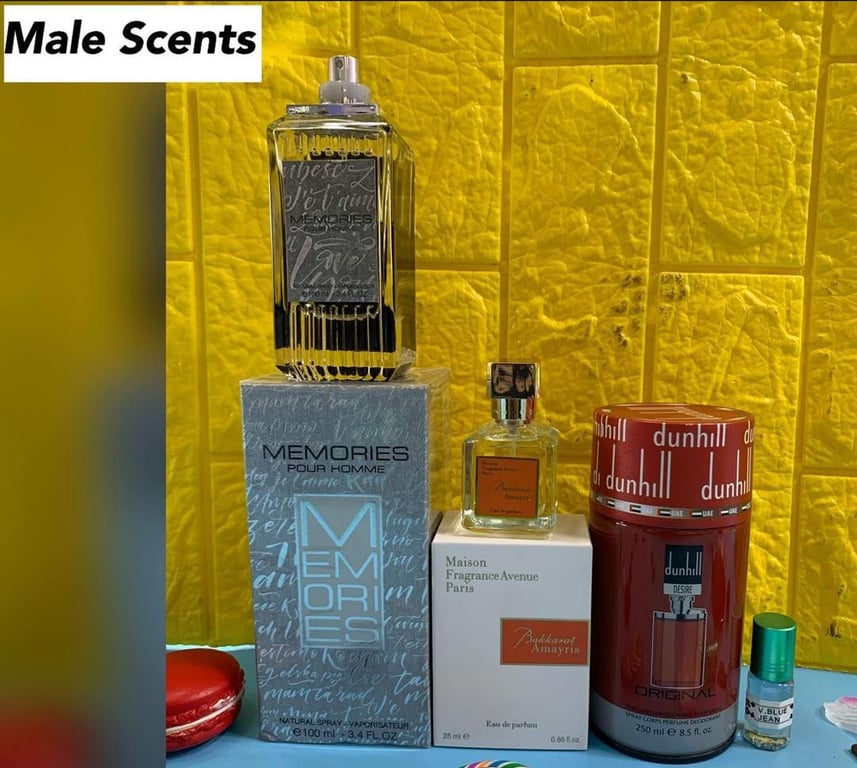 Male Scents Memories Pour Homme Perfume + Maision Frangrance+ Dunhil ...