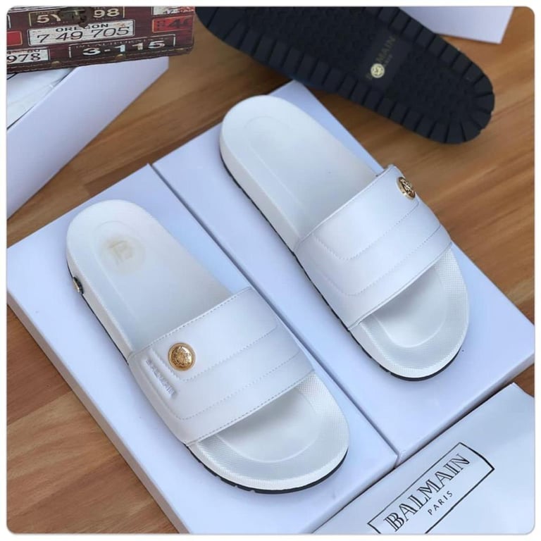 Balmain Logo Slides for men - Turbocart - Free Same Day Delivery Shopping