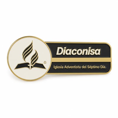 Plaquita Diaconisa Negro