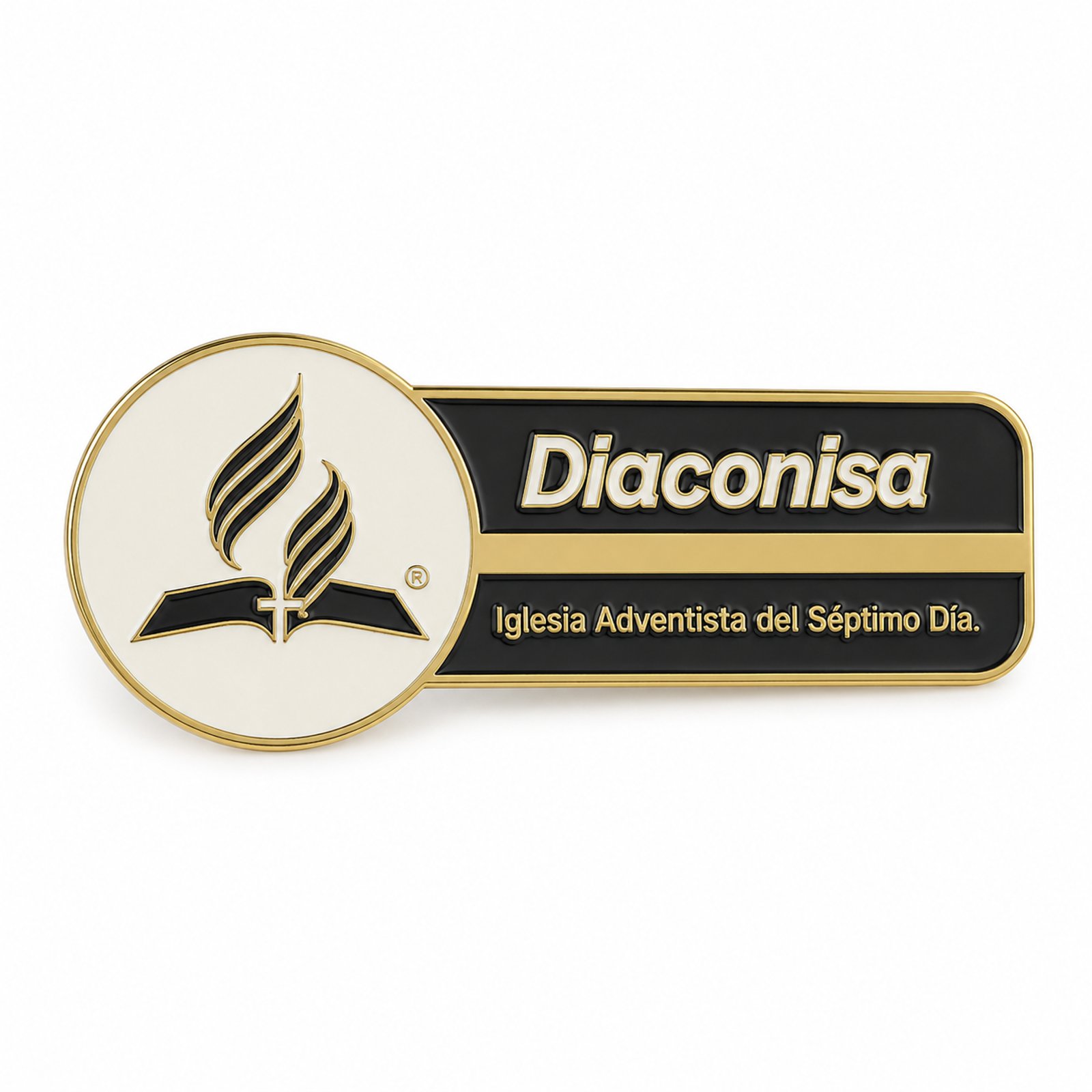 Plaquita Diaconisa Negro