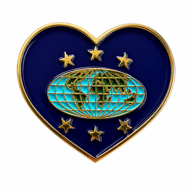 Pin de Corazón Guía Mayor