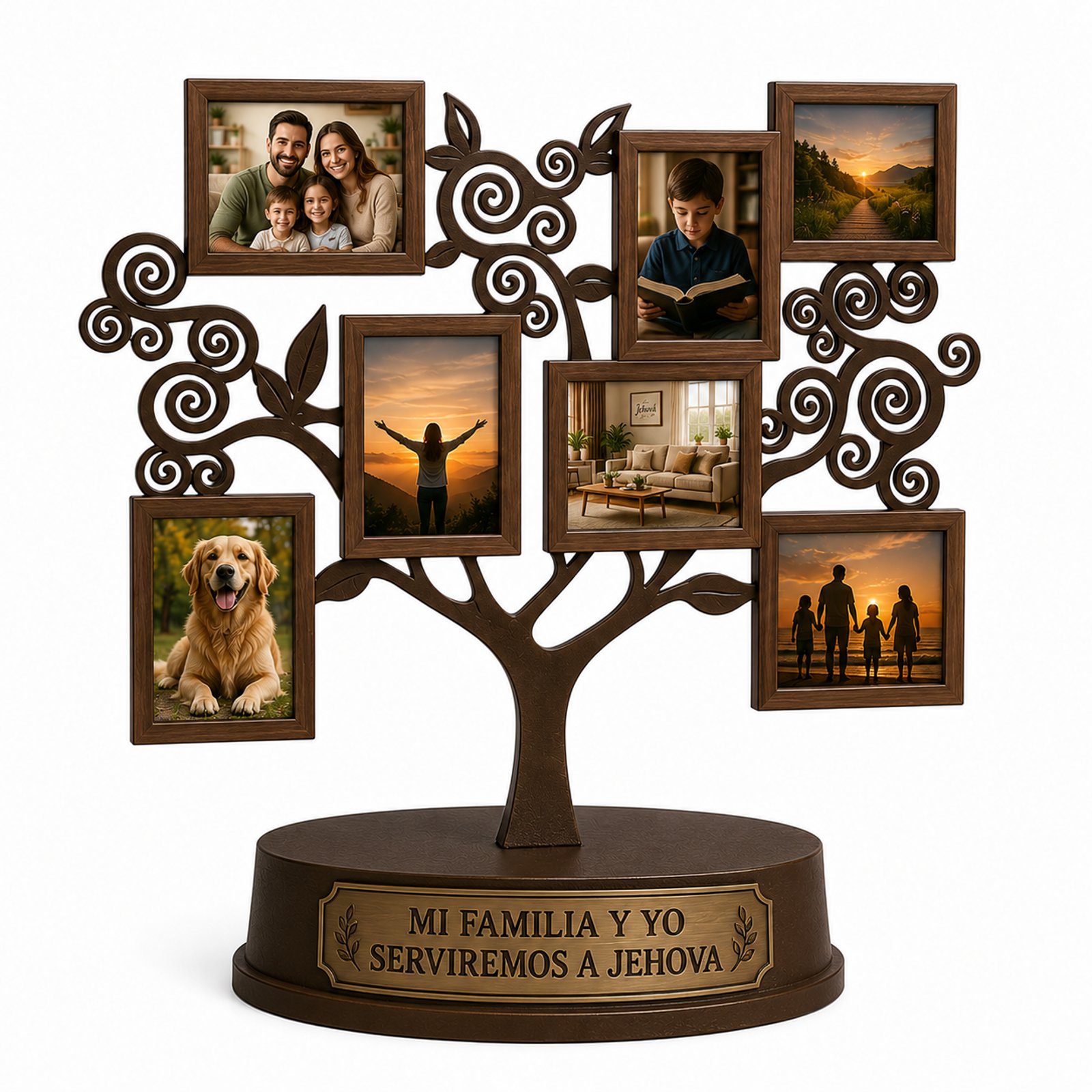 Raíces de Amor Árbol Genealógico Familiar con Fotografías