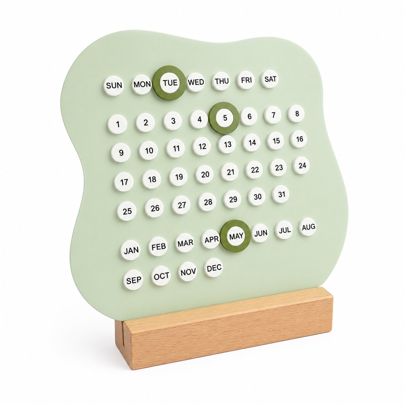 Calendario Perpetuo de Escritorio — Tiempo que Inspira