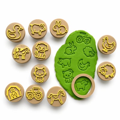 Farm Animal Stamp Set
