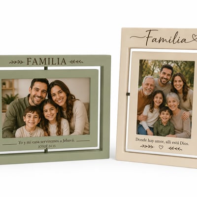 Portarretrato Giratorio Personalizado — Momentos que Giran