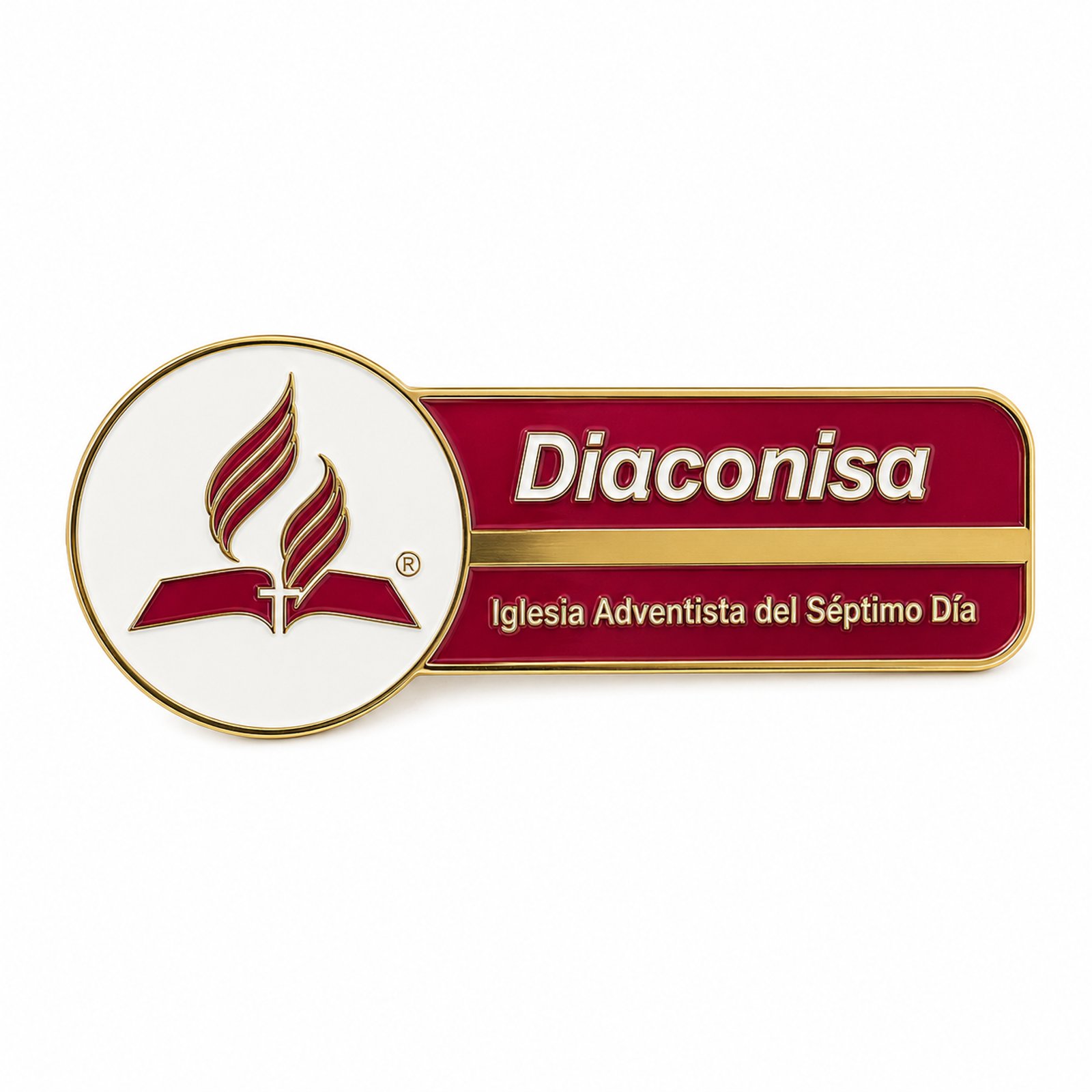 Plaquita Diaconisa Vinotinto