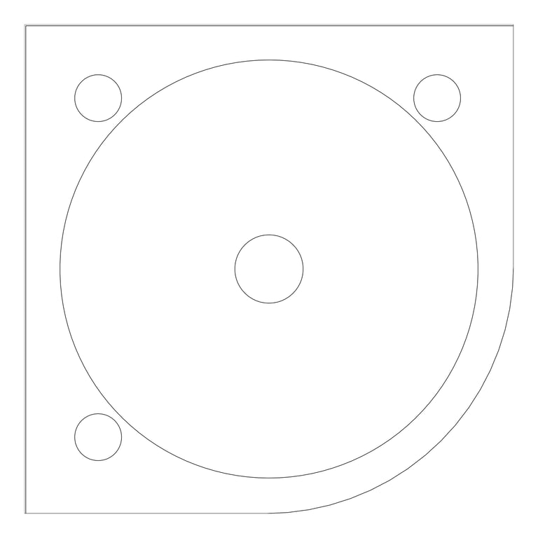 Plan Image of Basin Wall 3monkeez Corner Hand