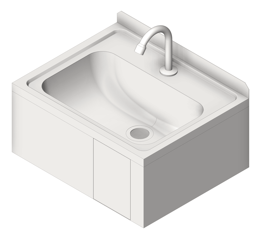 Navigate to Basin Wall 3monkeez HandsFree KneeBasin