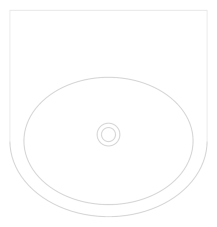 Plan Image of Basin Wall 3monkeez Round Accessible