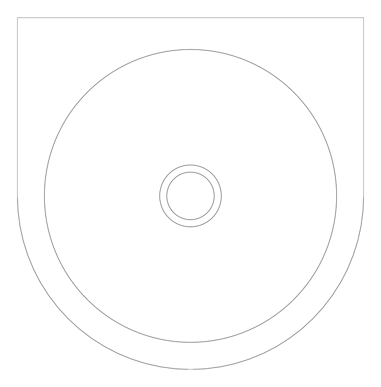 Plan Image of Basin Wall 3monkeez Round