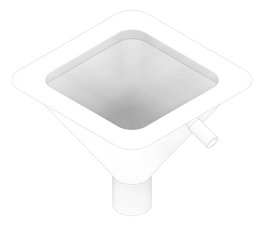 3D Documentation Image of Sink 3monkeez ConicalFlushingRim Square