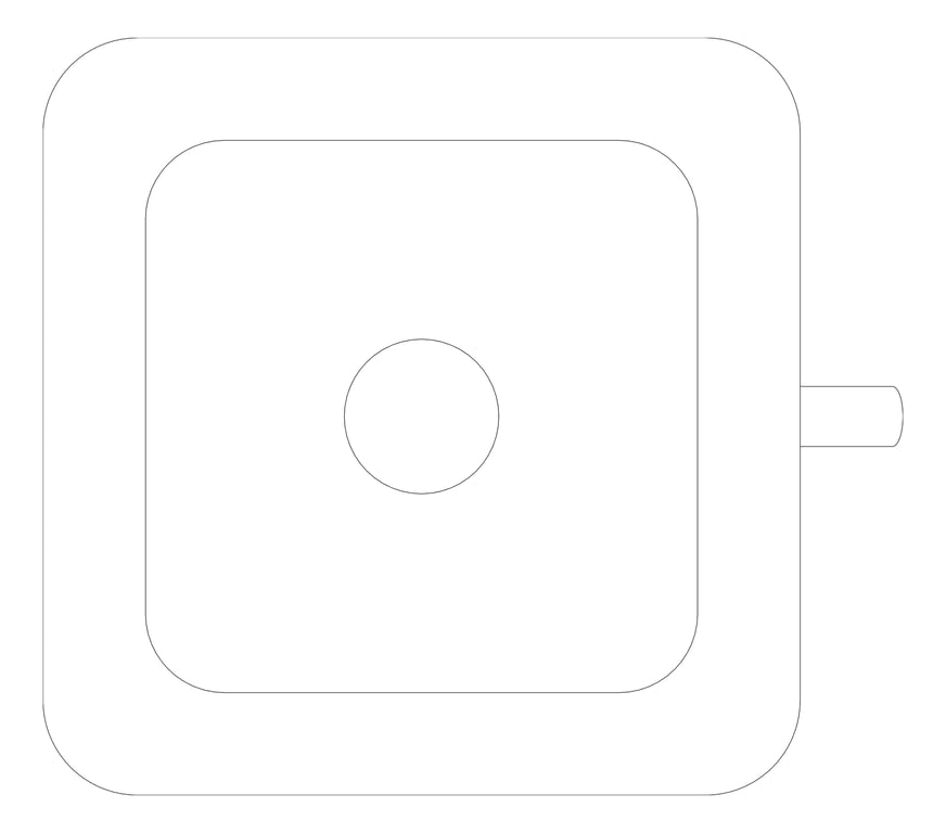 Plan Image of Sink 3monkeez ConicalFlushingRim Square