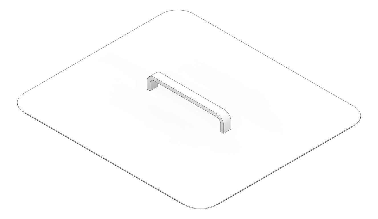 3D Documentation Image of Sink Bench 3monkeez IceWell Lid