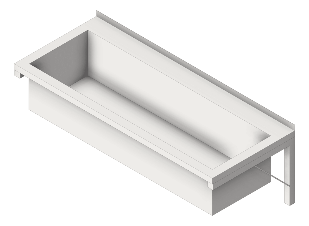 Image of Trough Wall 3monkeez PatternTrough No4