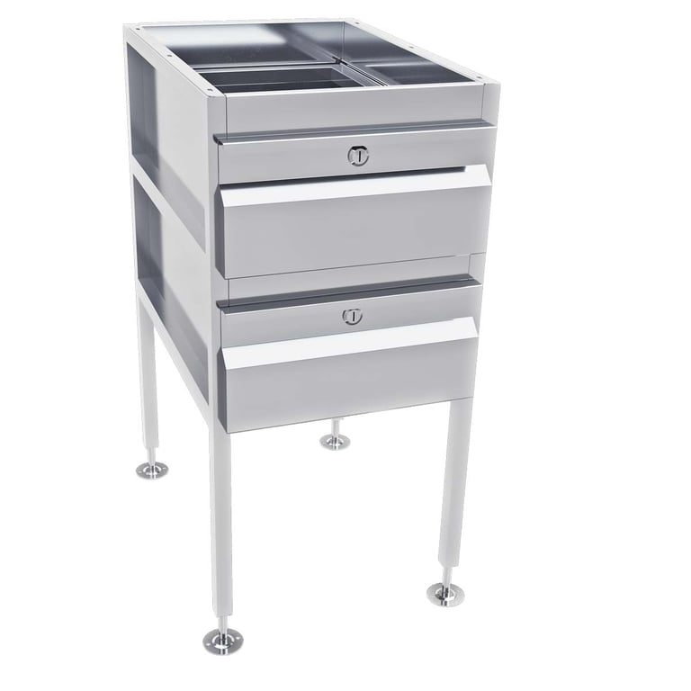 AB-2DRAW-G Image of Drawer Freestanding 3monkeez 2Drawer