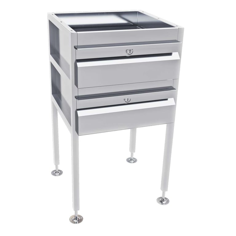 AB-2DRAW-L Image of Drawer Freestanding 3monkeez 2Drawer