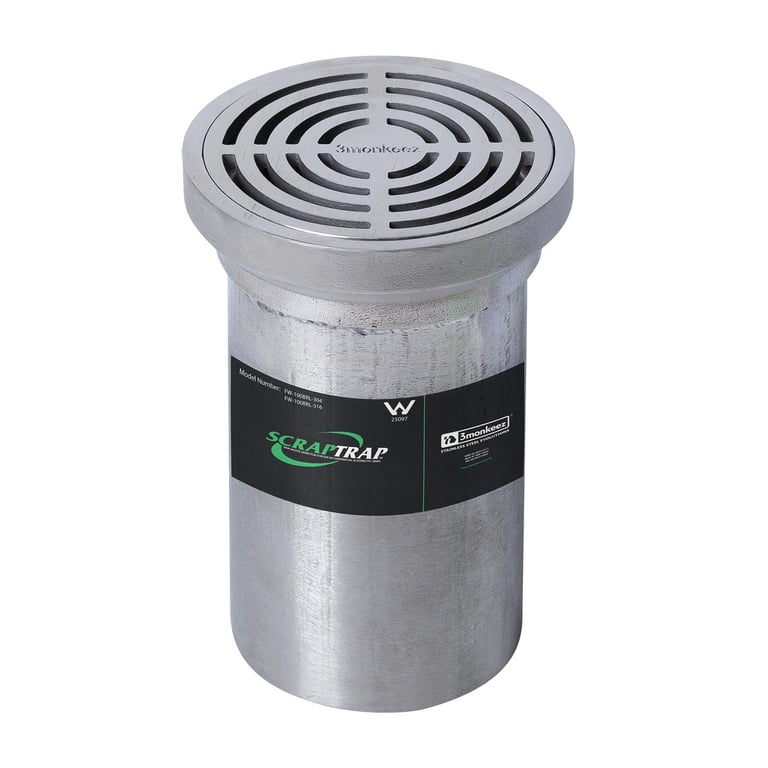 FW-100BRL-316 Image of Waste Floor 3monkeez Arrestor Round 112mm