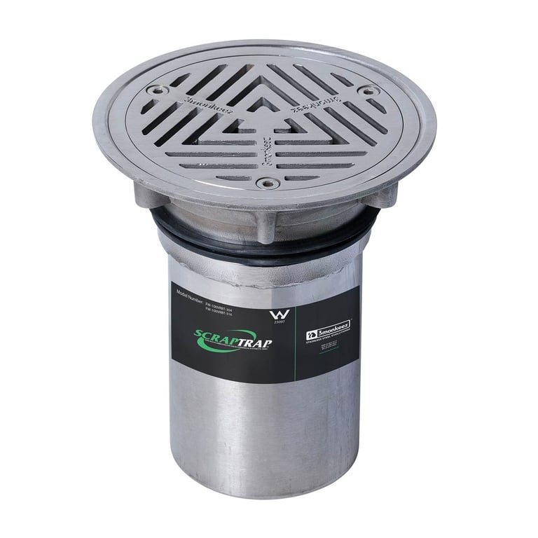 FW-100VRBT-316 Image of Waste Floor 3monkeez Vinyl Arrestor Round 150mm