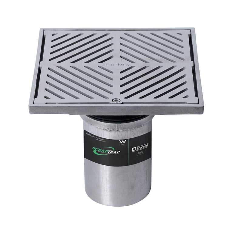FW-200BSM-316 Image of Waste Floor 3monkeez Arrestor Square HeelProof 200mm