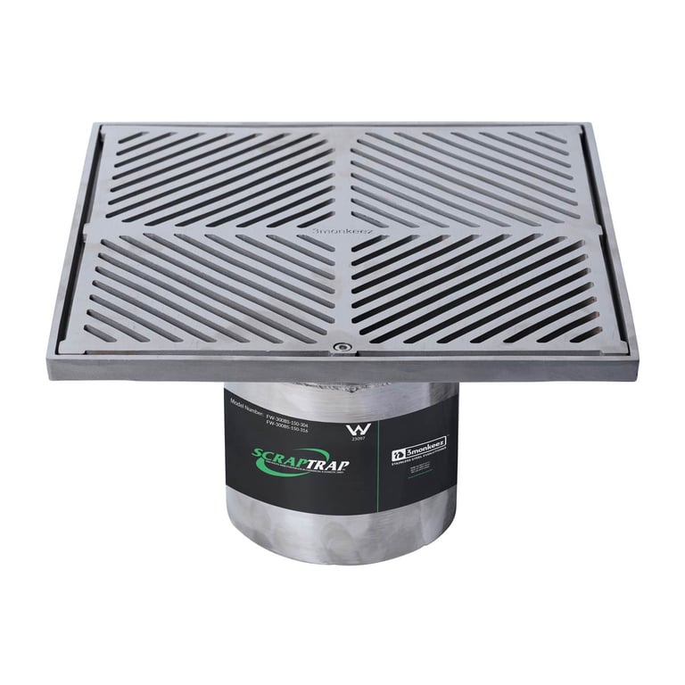 FW-300BS-150-316 Image of Waste Floor 3monkeez Arrestor Square 150 300mm