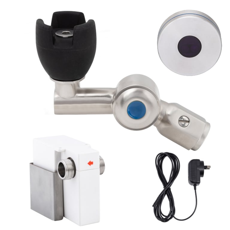 T-3MSS-BUBS45SM Image of TapSet Wall 3monkeez Bubbler RemoteSensor AngledMouthguard