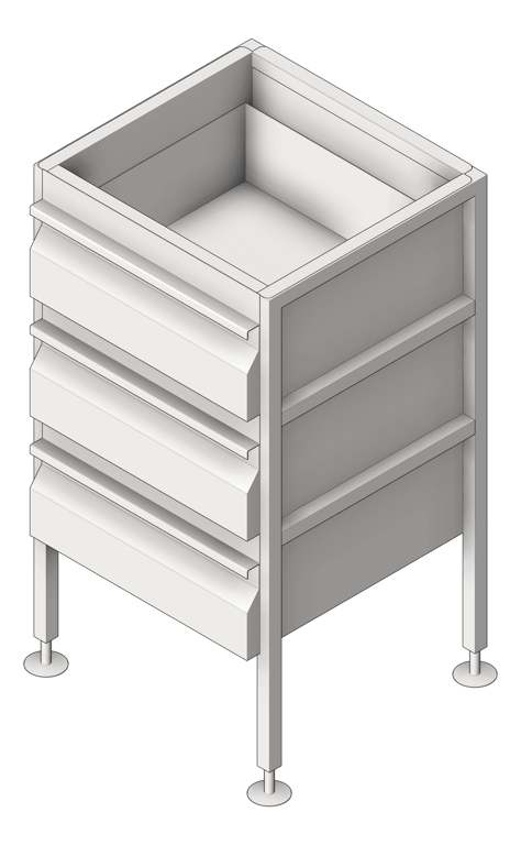 Drawer Freestanding 3monkeez 3Drawer