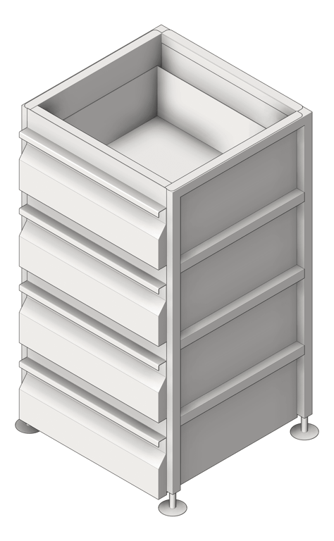 Navigate to Drawer Freestanding 3monkeez 4Drawer