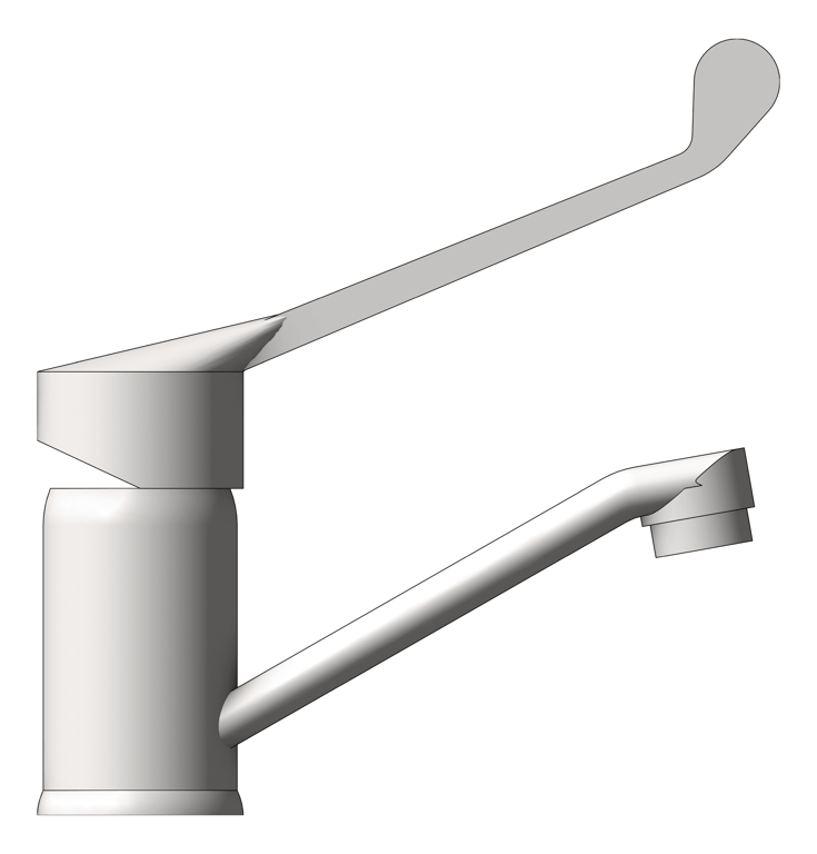 Left Image of MixerTap Basin 3monkeez LeverHandle