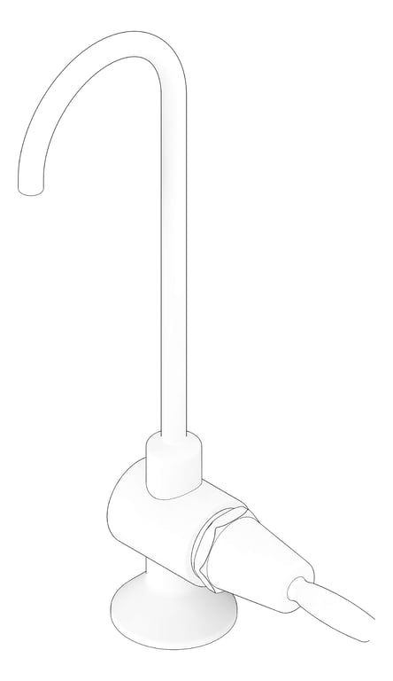 3D Documentation Image of Spout Bench 3monkeez BottleFiller LeverHandle