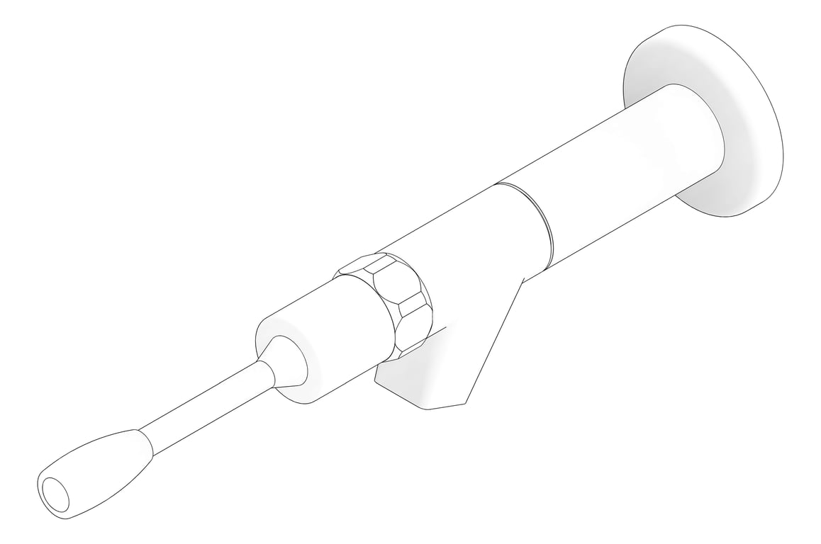 3D Documentation Image of TapSet Bib 3monkeez LeverHandle