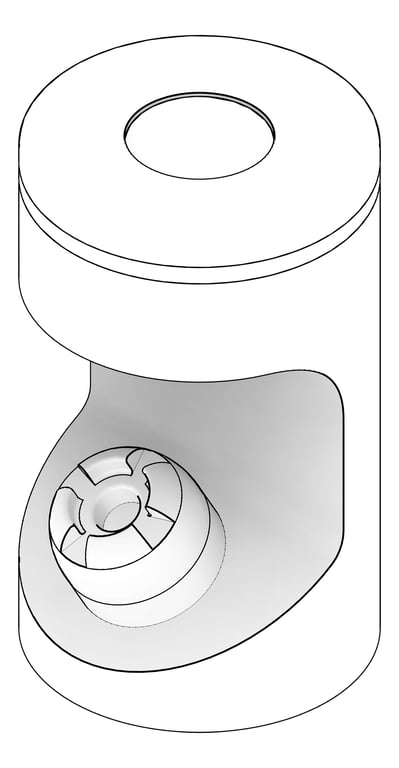 3D Documentation Image of TapSet Bubbler 3monkeez Compact Sensor Battery