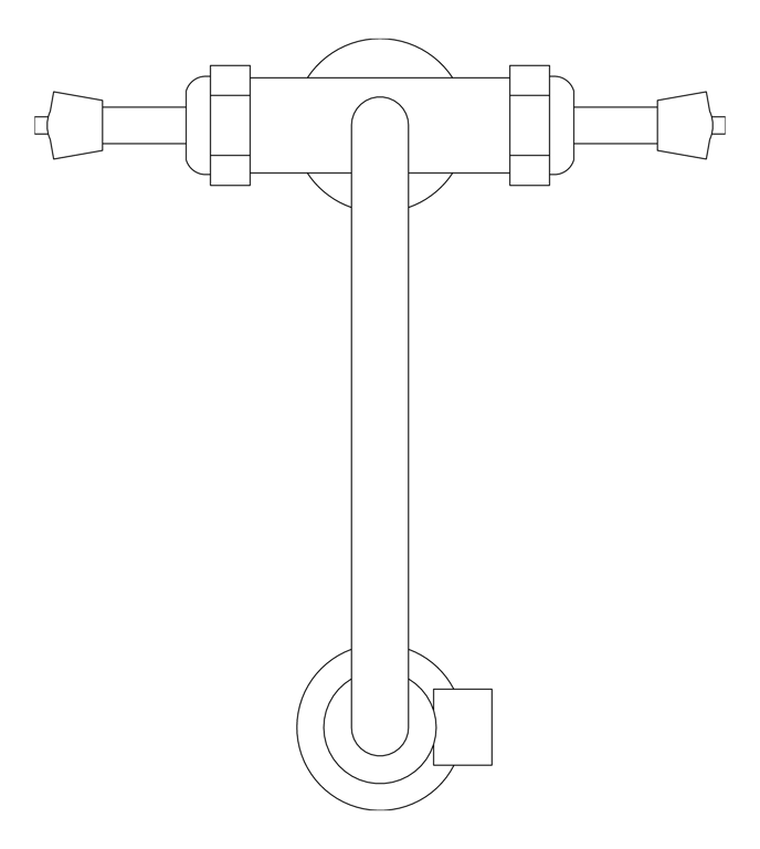 Plan Image of TapSet Hob 3monkeez PreRinseUnit Cafe