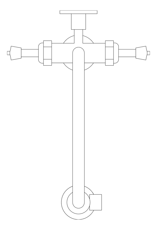 Plan Image of TapSet Hob 3monkeez PreRinseUnit