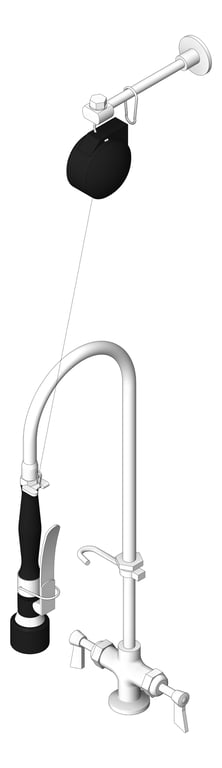 TapSet Hob 3monkeez PreRinseUnit Retractor