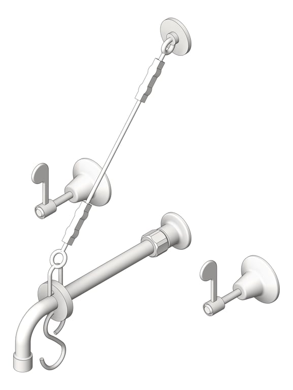 Navigate to TapSet Wall 3monkeez Concealed WallStops WallBracket