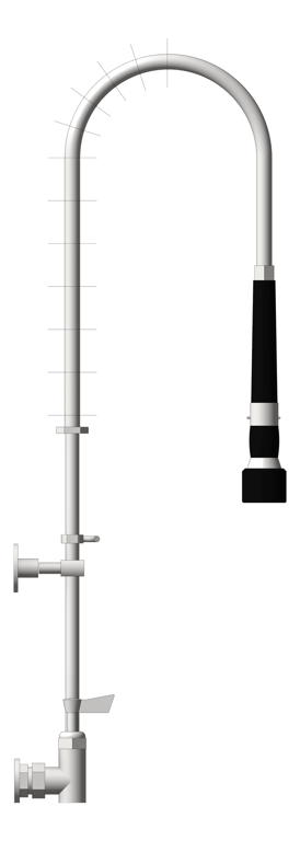 Left Image of TapSet Wall 3monkeez ExposedWall PreRinseUnit