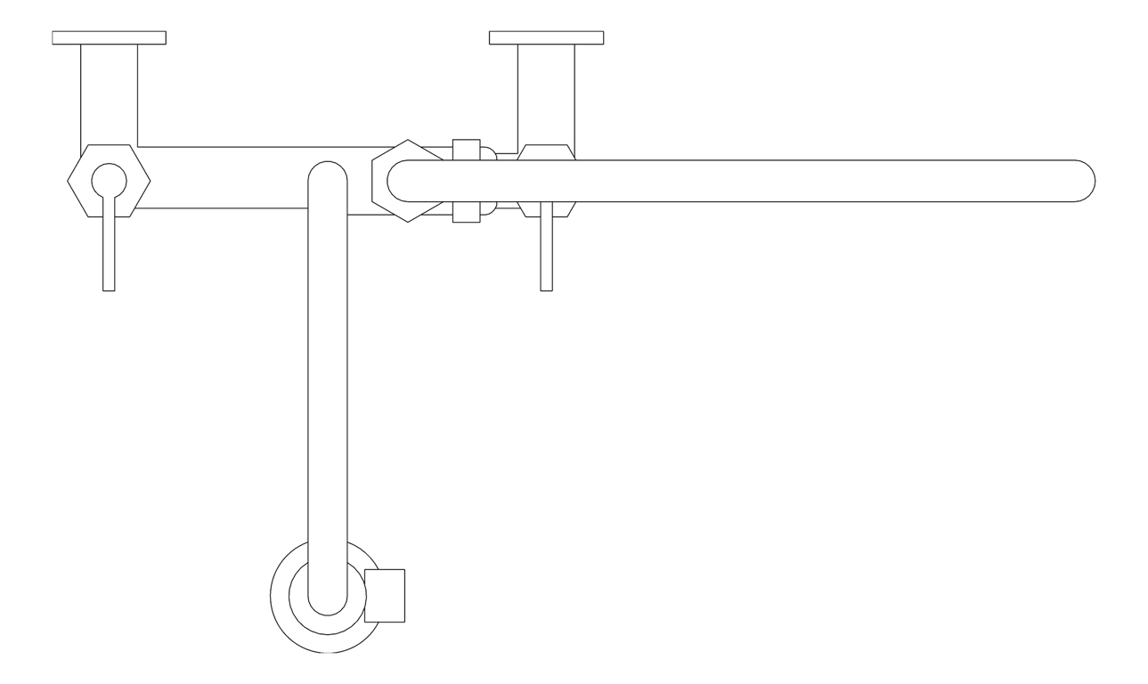 Plan Image of TapSet Wall 3monkeez ExposedWall PreRinseUnit PotFiller Cafe