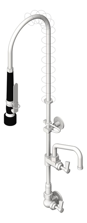 Image of TapSet Wall 3monkeez PreRinseUnit PotFiller Single