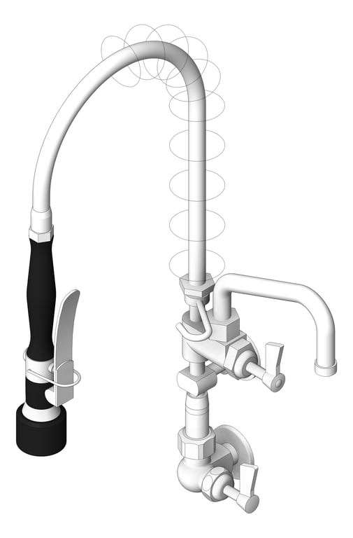 Navigate to TapSet Wall 3monkeez PreRinseUnit PotFiller Single Cafe
