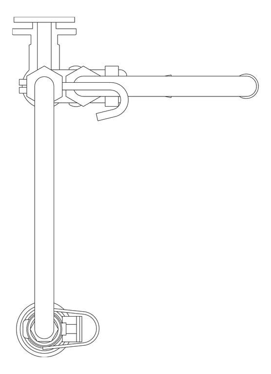 Plan Image of TapSet Wall 3monkeez PreRinseUnit PotFiller Single