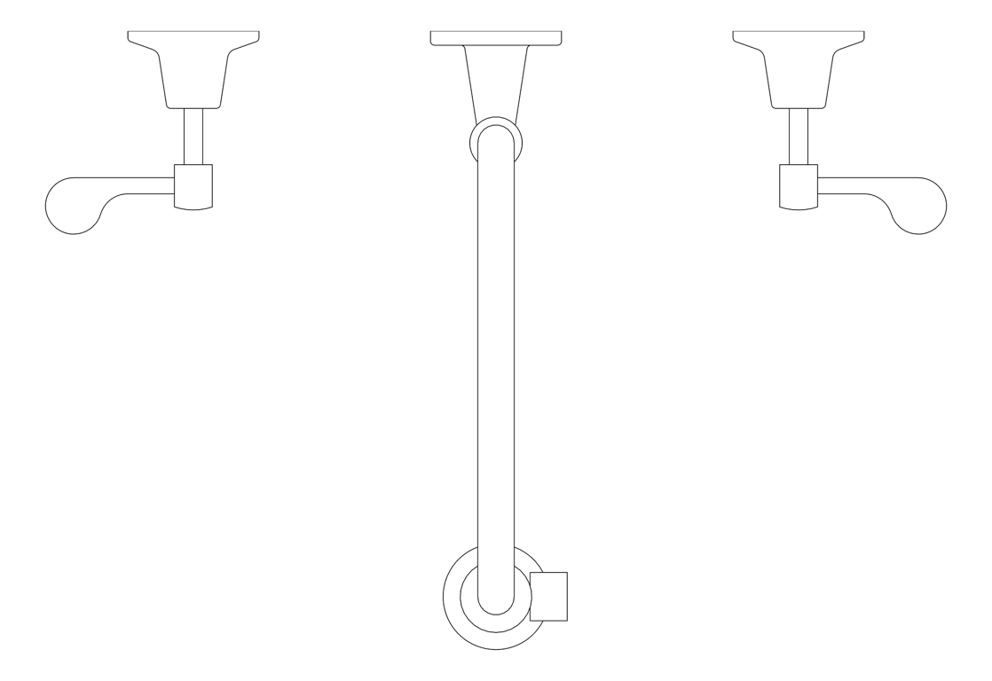 Plan Image of TapSet Wall 3monkeez WallStopsAndElbow PreRinseUnit