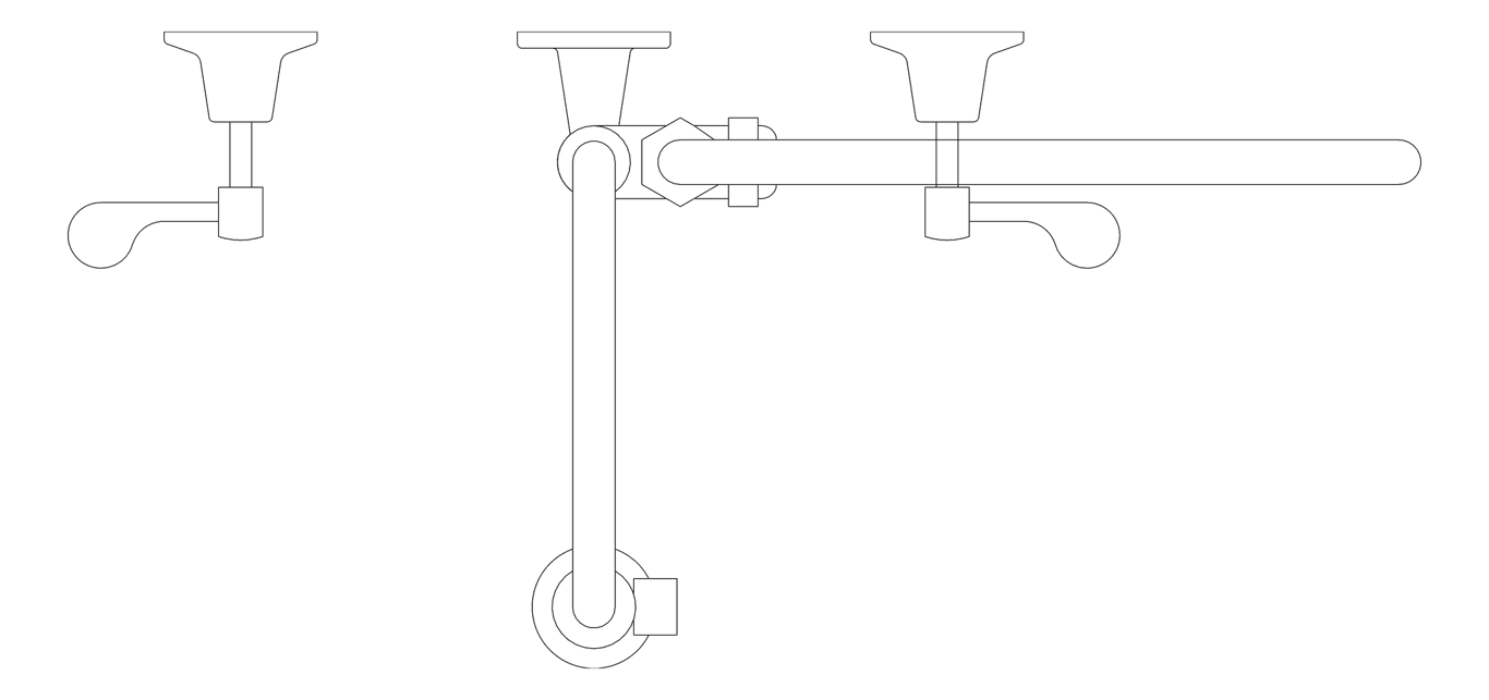 Plan Image of TapSet Wall 3monkeez WallStopsAndElbow PreRinseUnit PotFiller Cafe